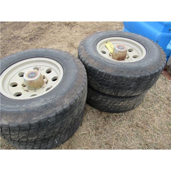 4 - 16" FORD TIRES & RIMS