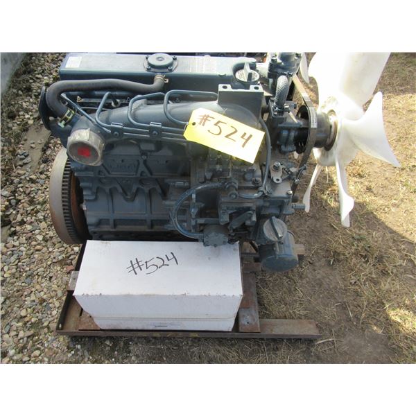 NEW:  4 CYLINDER - 41 HP KUBOTA DIESEL ENGINE C/W ALTERNATOR