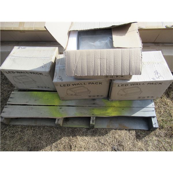 NEW:  4 LED WALLPACK LIGHTS (ALL FOR ONE MONEY)