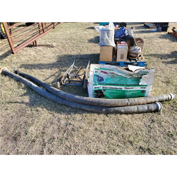 BARREL CART, 2 - 3" SUCTION HOSES, GRASS COLLECTION KIT