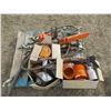 Image 1 : CHAIN SAW, BEACON LIGHTS, PAINT GUNS, 1 - 3" HYDRAULIC HOSES