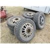 Image 1 : 6 - 35 X 12.50R/20 LT TIRES ON FORD 8 LUG DUALLY RIMS (ALL FOR ONE MONEY)