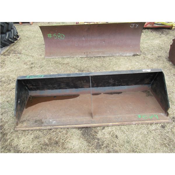 8' SMOOTH SKID STEER BUCKET