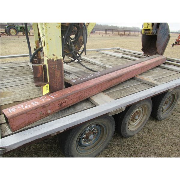 2 LENGTHS OF 5 X 5 SQUARE TUBING (BOTH FOR ONE MONEY)