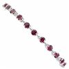 Image 2 : Natural Unheated Rhodolite Garnet Bracelet
