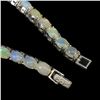 Image 3 : Natural Unheated White Opal Bracelet