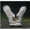 Image 1 : Hand carved Antler 3D Landing Eagle Pair