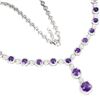 Image 2 : Natural Stunning Brazil Amethyst Necklace - Untreated