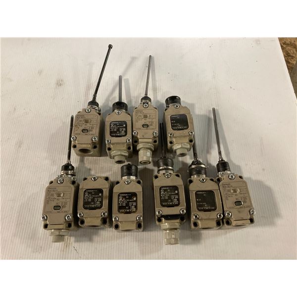 Lot of (10) Omron Switches