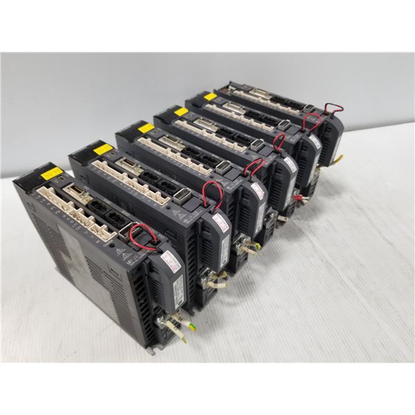 (6) Mitsubishi MR-J3-20B AC Servo