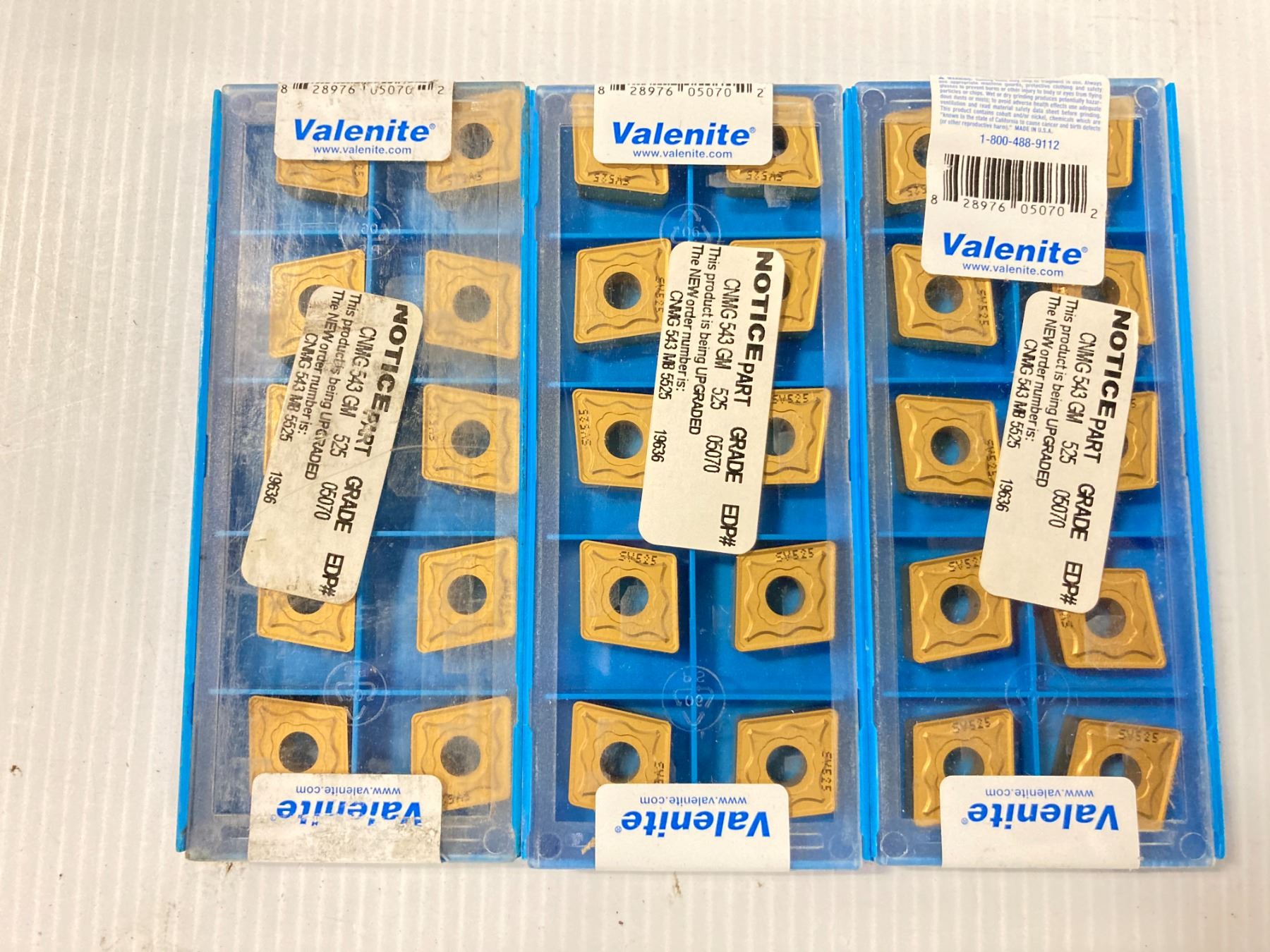 Lot of (30) New? Valenite Carbide Inserts, P/N CNMG 543 GM
