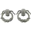Image 1 : A PAIR OF BRONZE DOOR KNOCKERS Unknown maker,