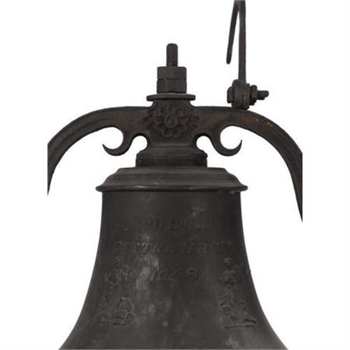 An American Bronze Bell by Fulton Foundry 1848