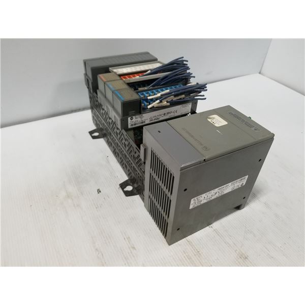 ALLEN BRADLEY 1746-A7 SLC 500 7 SLOT RACK (INCLUDES MODULES) *SEE PICS FOR DETAILS*