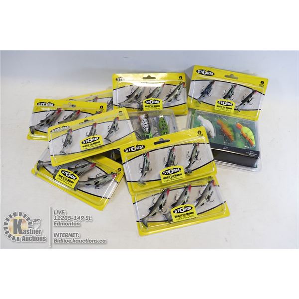 SEALED FISHING HOOKS 7 PACKS WILD EYE LIVE MINNOW PRE-RIGGED FISHING LURE, ARBOGAST BAIT CHAMPIONS, 