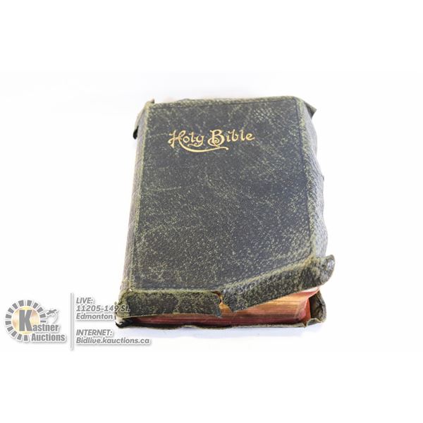 1895 HOLY BIBLE SELF PROUNCING SS TEACHERS COMBINATION BY J.R JONES