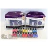 Image 1 : NEW ITEMS RELVON 20 PK NAIL POLISH 3.7 ML BOTTLES W/NEW 2 NAILENE DELUXE SALON ACRYIC NAIL KITS