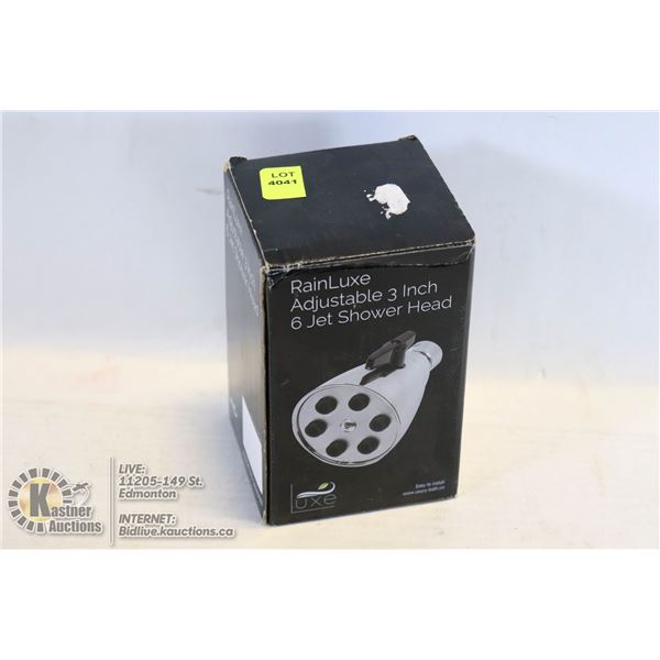 RAINLUXE ADJUSTABLE 3 INCH 6 JET SHOWER HEAD