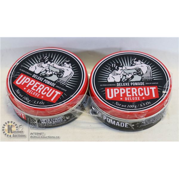LOT OF 2 UPPERCUT DELUXE SUPER STRONG POMADE