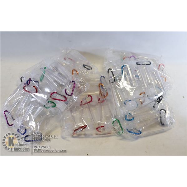 FLAT OF SANITIZER DESPINSER ON KEYCHAIN