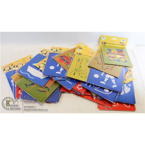 FLAT OF CRAYON STENCILS