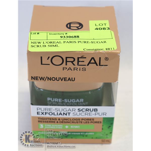 NEW L'OREAL PARIS PURE-SUGAR SCRUB 50ML