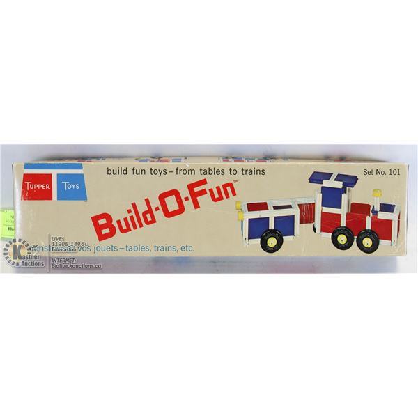 VINTAGE TUPPER TOYS BUILD-O-FUN TRAIN
