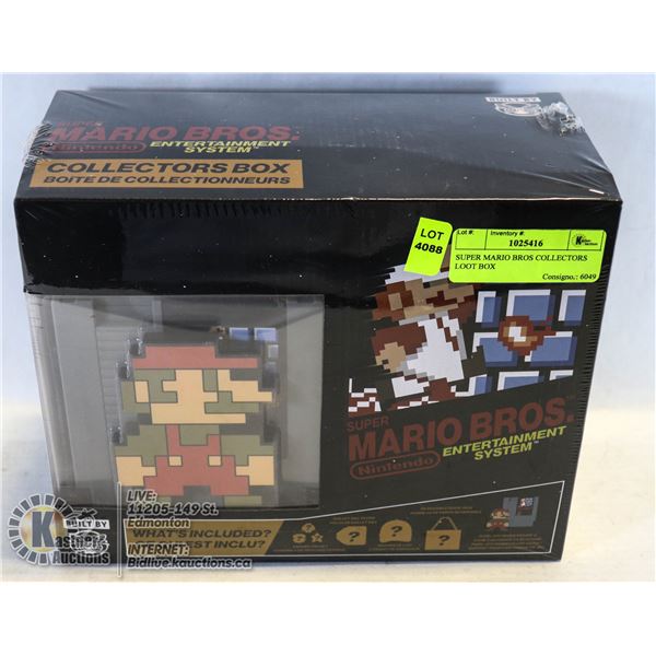 SUPER MARIO BROS COLLECTORS LOOT BOX OFFICIALLY LICENSED NOT A STORE RETURN