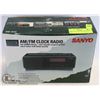 Image 1 : SANYO AM / FM CLOCK RADIO IN BOX