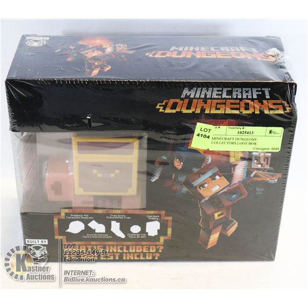 MINECRAFT DUNGEONS COLLECTORS LOOT BOX OFFICIALLY LICENSED NOT A STORE RETURN
