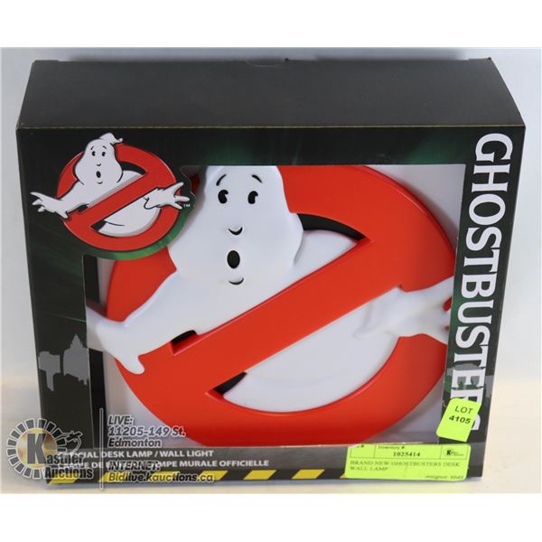 BRAND NEW GHOSTBUSTERS DESK WALL LAMP OFFICIALLY LICENSED NOT A STORE RETURN