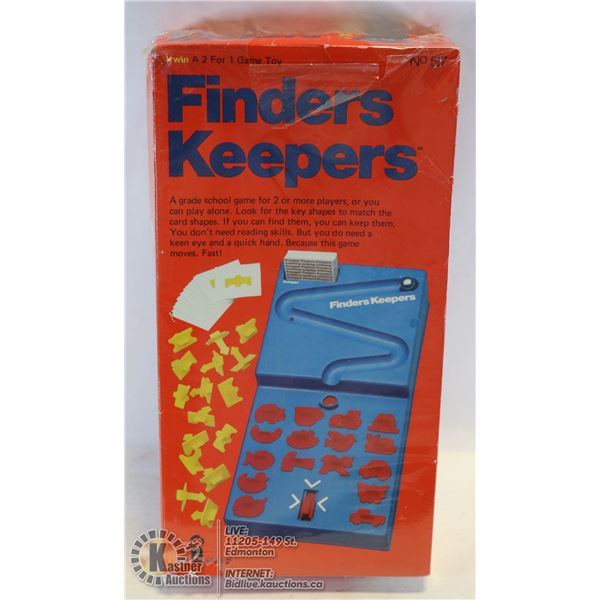 SEALED VINTAGE IRWIN FINDERS KEEPERS GAME