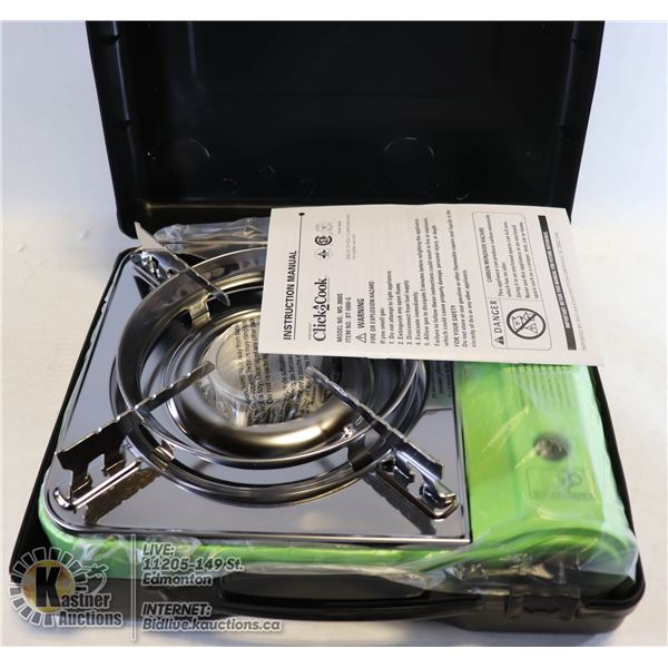 CLICK 2 COOK  STAINLESS PORTABLE GAS STOVE