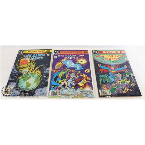 DC COMICS INVASION FULL SET #1-3