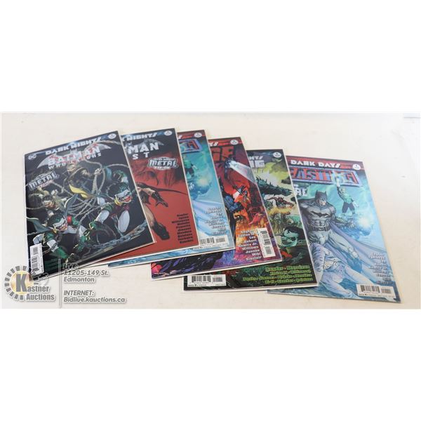 LOT OF 6 DC DARK DAYS/KNIGHTS COMICS