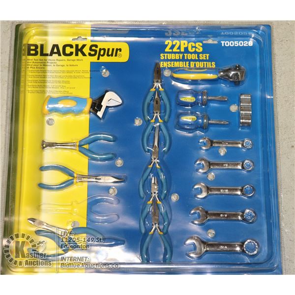 NEW 22PCS STUBBY TOOL SET