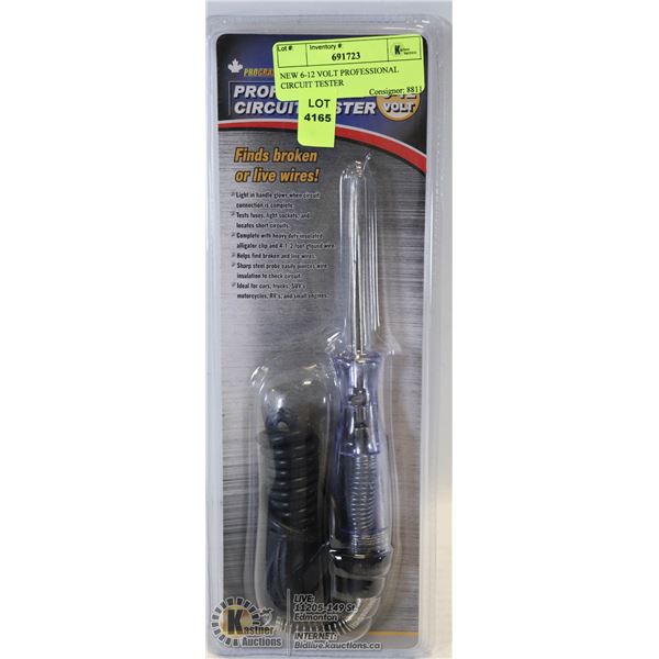 NEW 6-12 VOLT PROFESSIONAL CIRCUIT TESTER