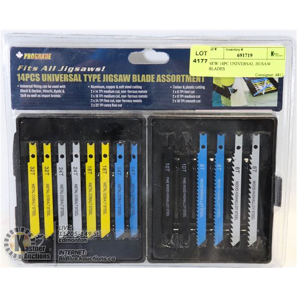 NEW 14PC UNIVERSAL JIGSAW BLADES