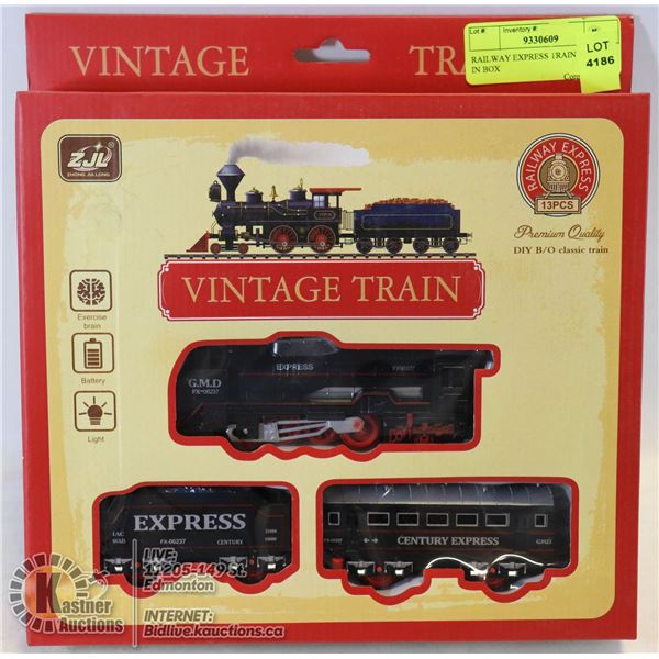 RAILWAY EXPRESS TRAIN SET STILL IN BOX