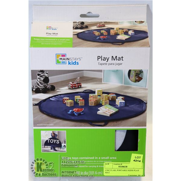 CIRCULAR, PORTABLE KIDS PLAY MAT
