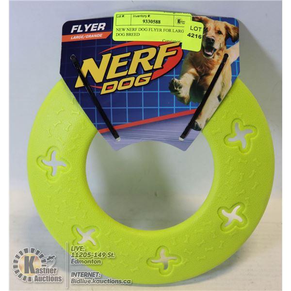 NEW NERF DOG FLYER FOR LARGE DOG BREED