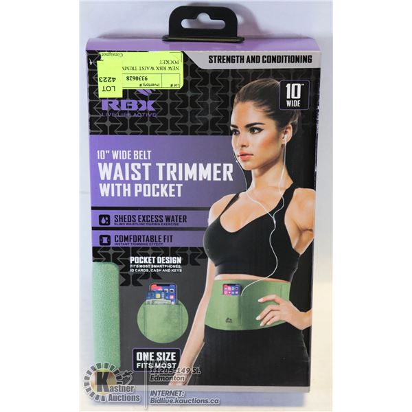 NEW RBX WAIST TRIMMER W/ POCKET