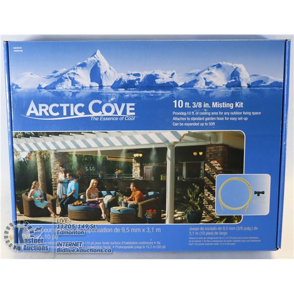 NEW ARCTIC COVE MISTING KIT 10FT OF COOLING AREA