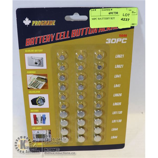 30PC BATTERY KIT