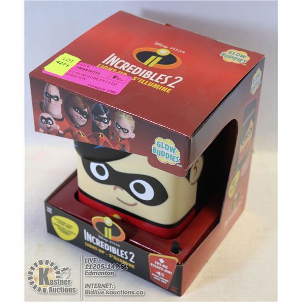 NEW VIOLET INCREADIBLES 2 LED GLOW BUDDIES TOY