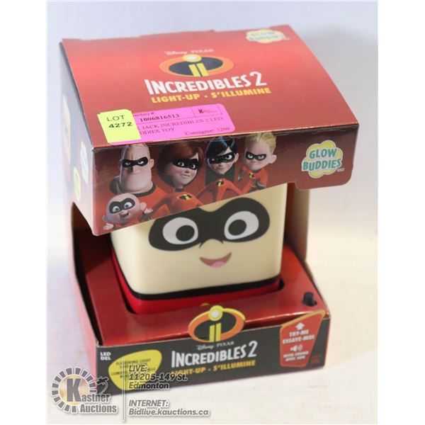 NEW JACK JACK INCREDIBLES 2 LED GLOW BUDDIES TOY