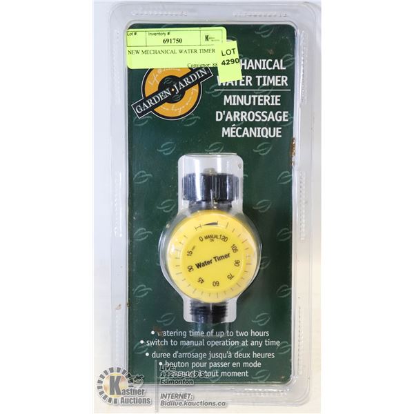NEW MECHANICAL WATER TIMER