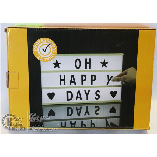 NEW MESSAGE LIGHT BOX