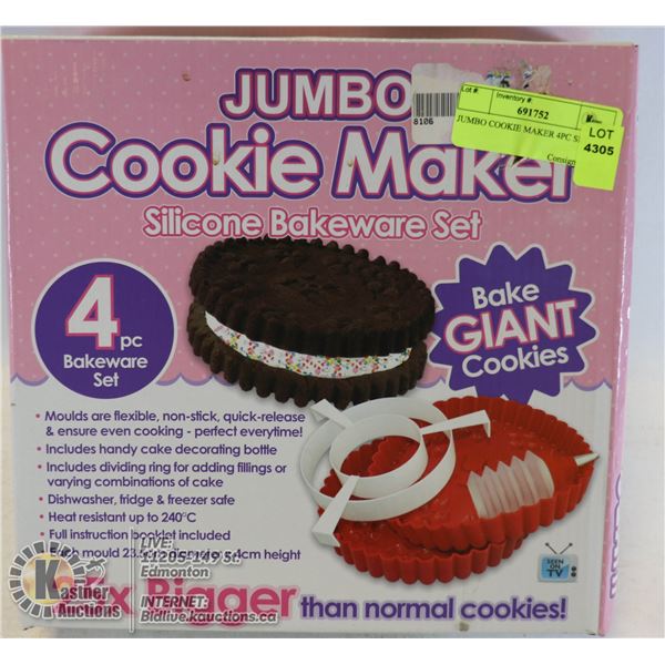 JUMBO COOKIE MAKER 4PC SET
