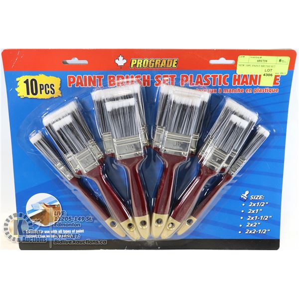 NEW 10PC PAINT BRUSH SET